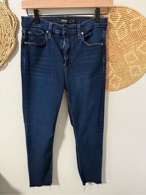 Hudson Jeans Dark Blue Ankle Crop Skinny Jeans